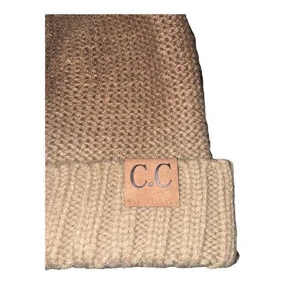 C.C Brown and Tan Ombré Beanie - Picture 3 of 3